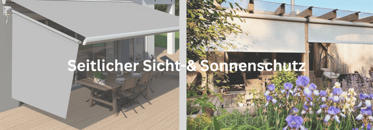 seitlicher Sicht- und Sonnenschutz