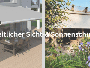 seitlicher Sicht- und Sonnenschutz