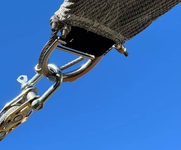 Sonnensegel Parasol mit Edelstahlseilspannung