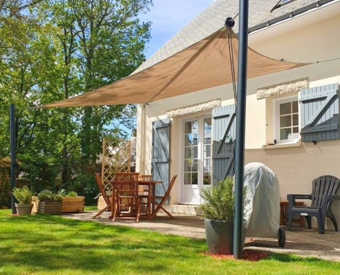Rollsonnensegel Winsch nach Maß mit Wasserdurchlässigem Stoff