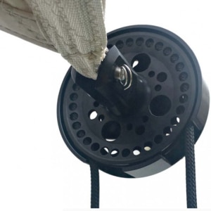Die Winsch des rollsonnensegels zum auf und zu rollen